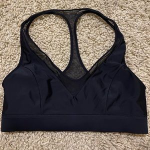 Lululemon black swim suit top size 4 with mesh
